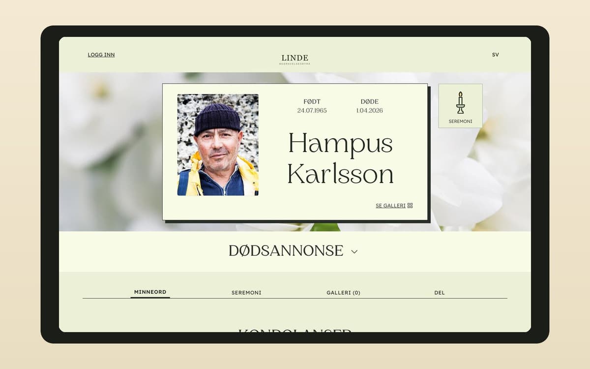 Memorial Pages